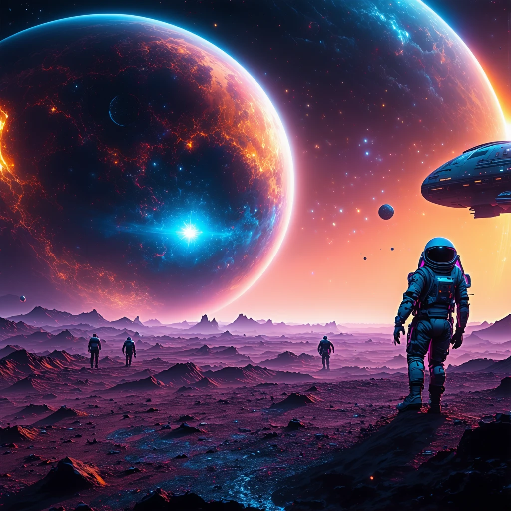 Scena di Esplorazione Spaziale