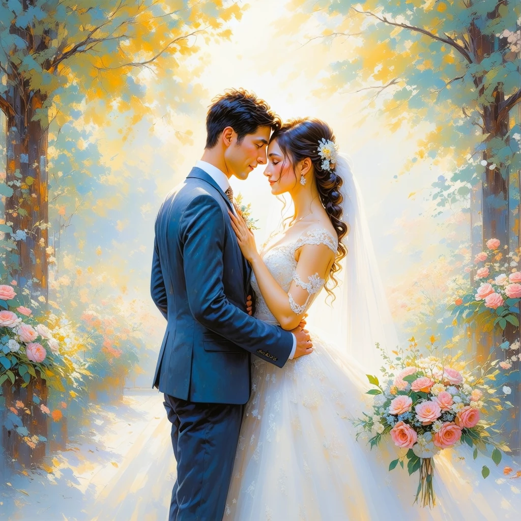 Scena di Matrimonio Romantico