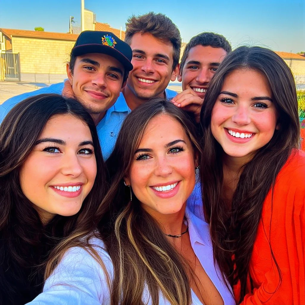 Selfie di Gruppo o Ritratto Informale