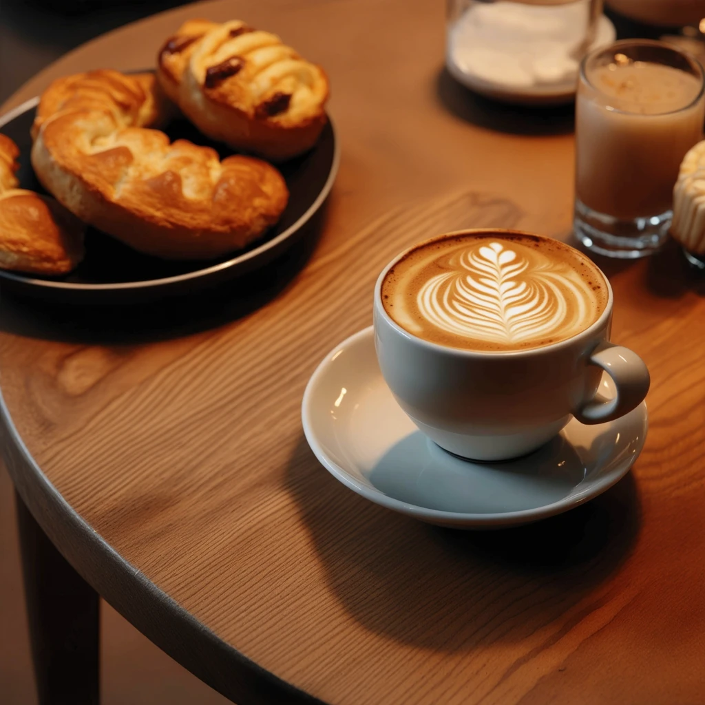 Fotografia gastronomica (Caffè e Pasticcini)