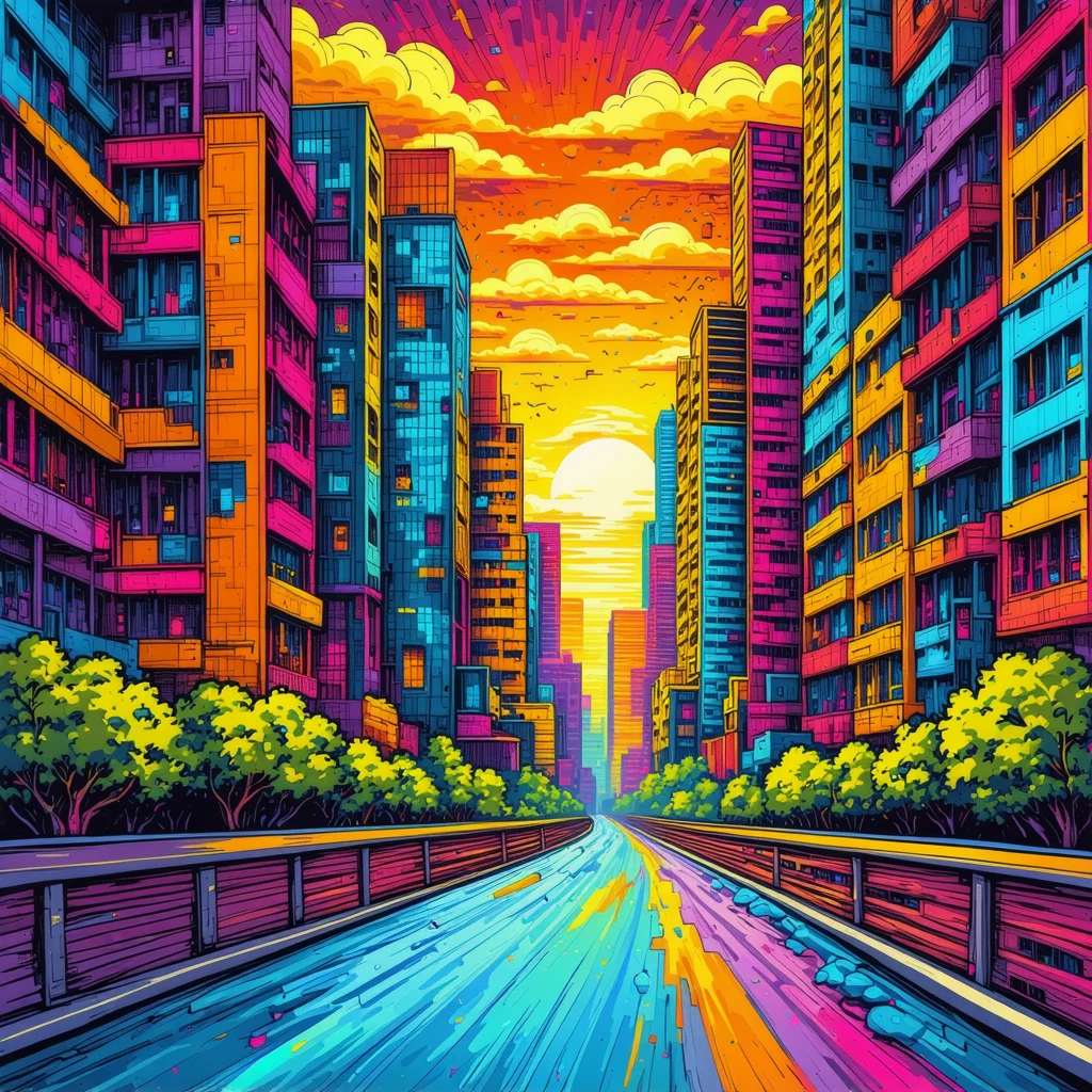 Arte Immaginativa di Paesaggi Urbani