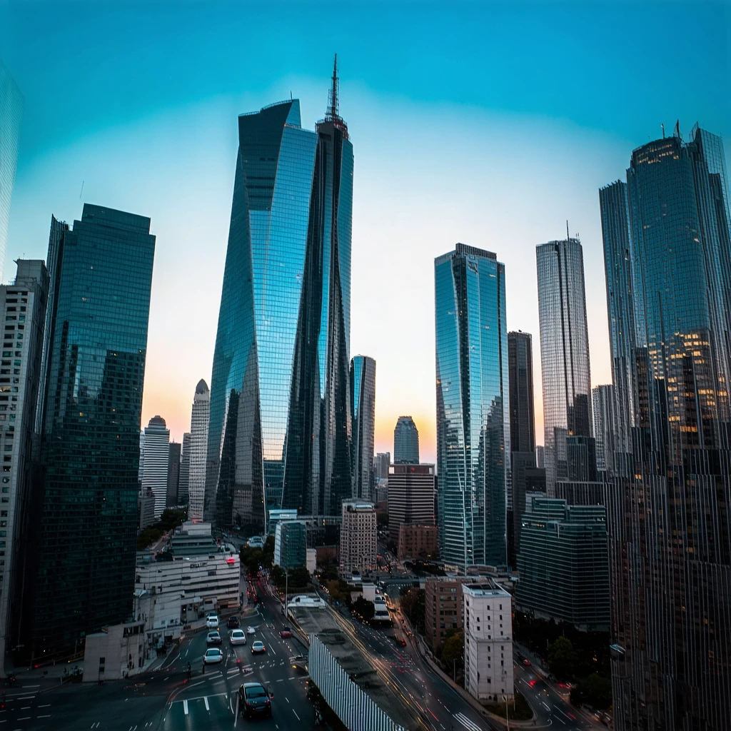 Skyline Moderna della Città