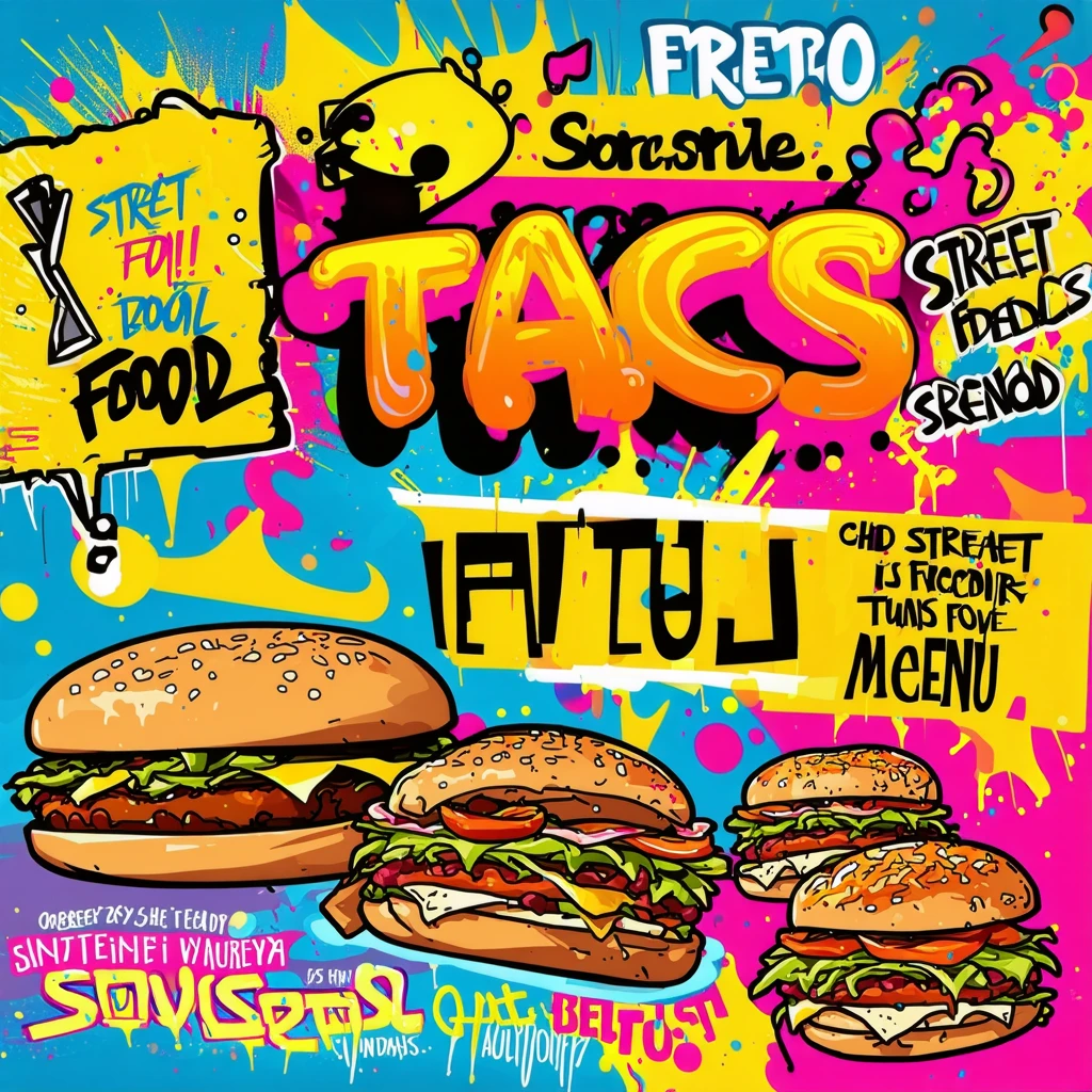 Vibrant Street Food Menu